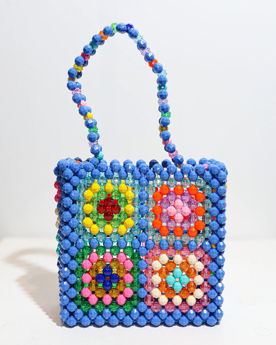 ~ One of a Kind ~ Beaded Granny Bag in Marine