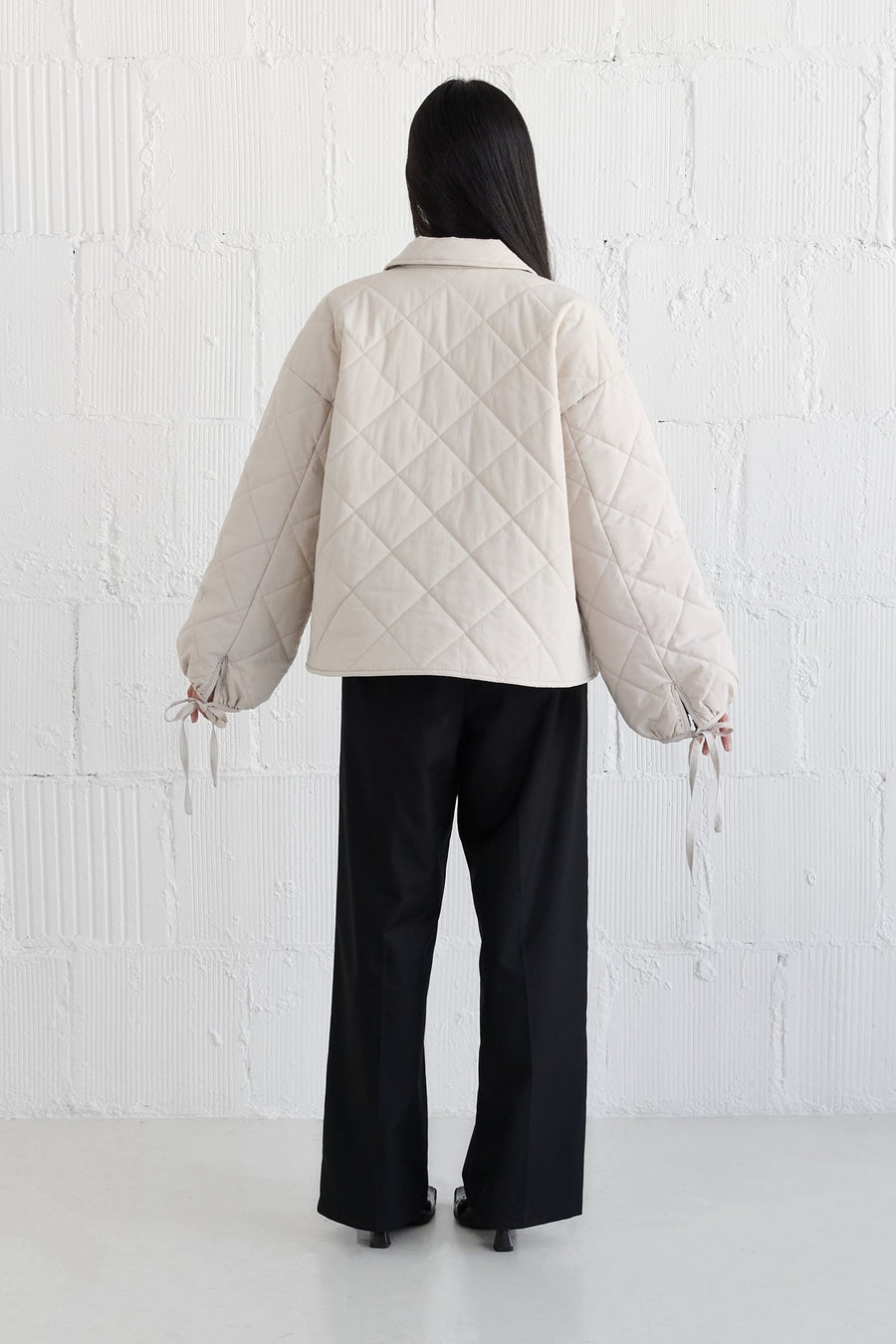 Quilted Jacket in Bone