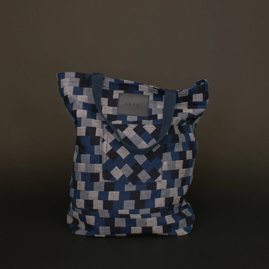 Deco Denim Patchwork Tote Bag