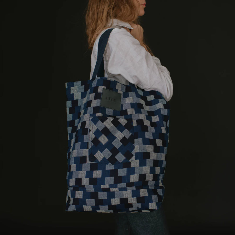 Deco Denim Patchwork Tote Bag