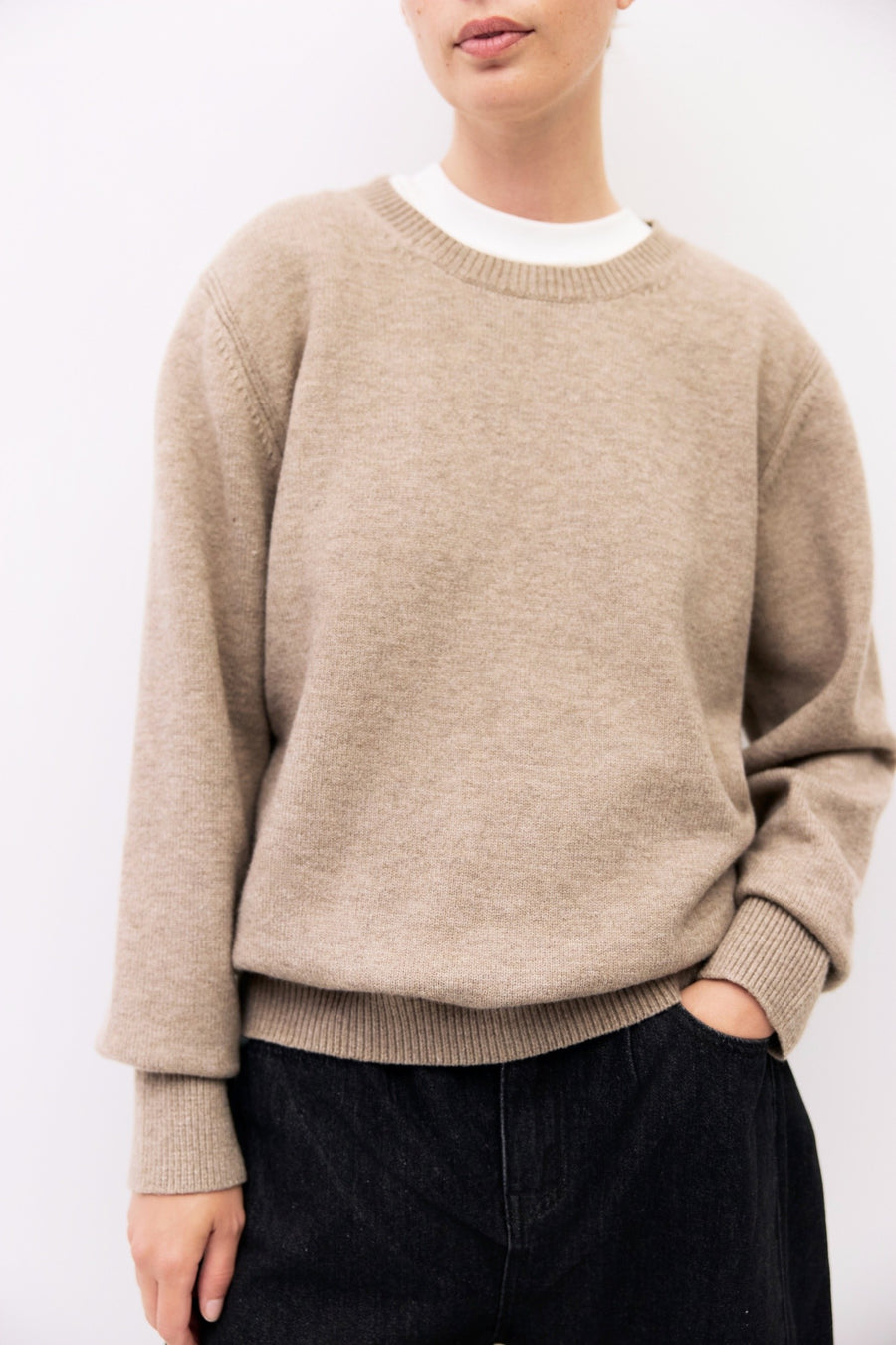 Classic Sweater in Taupe