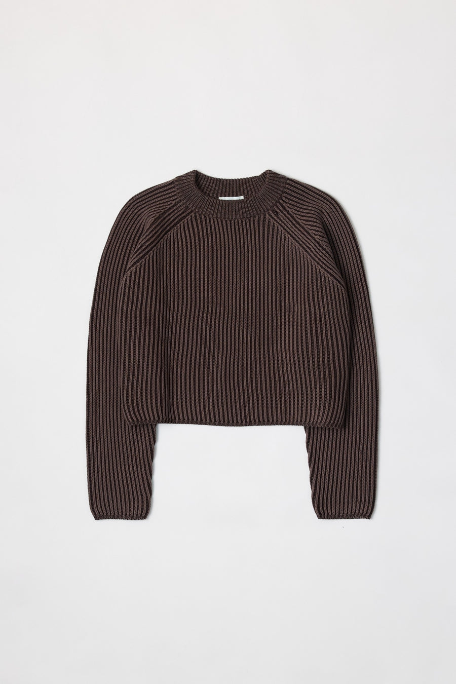 Ribbed Sweater in Brown