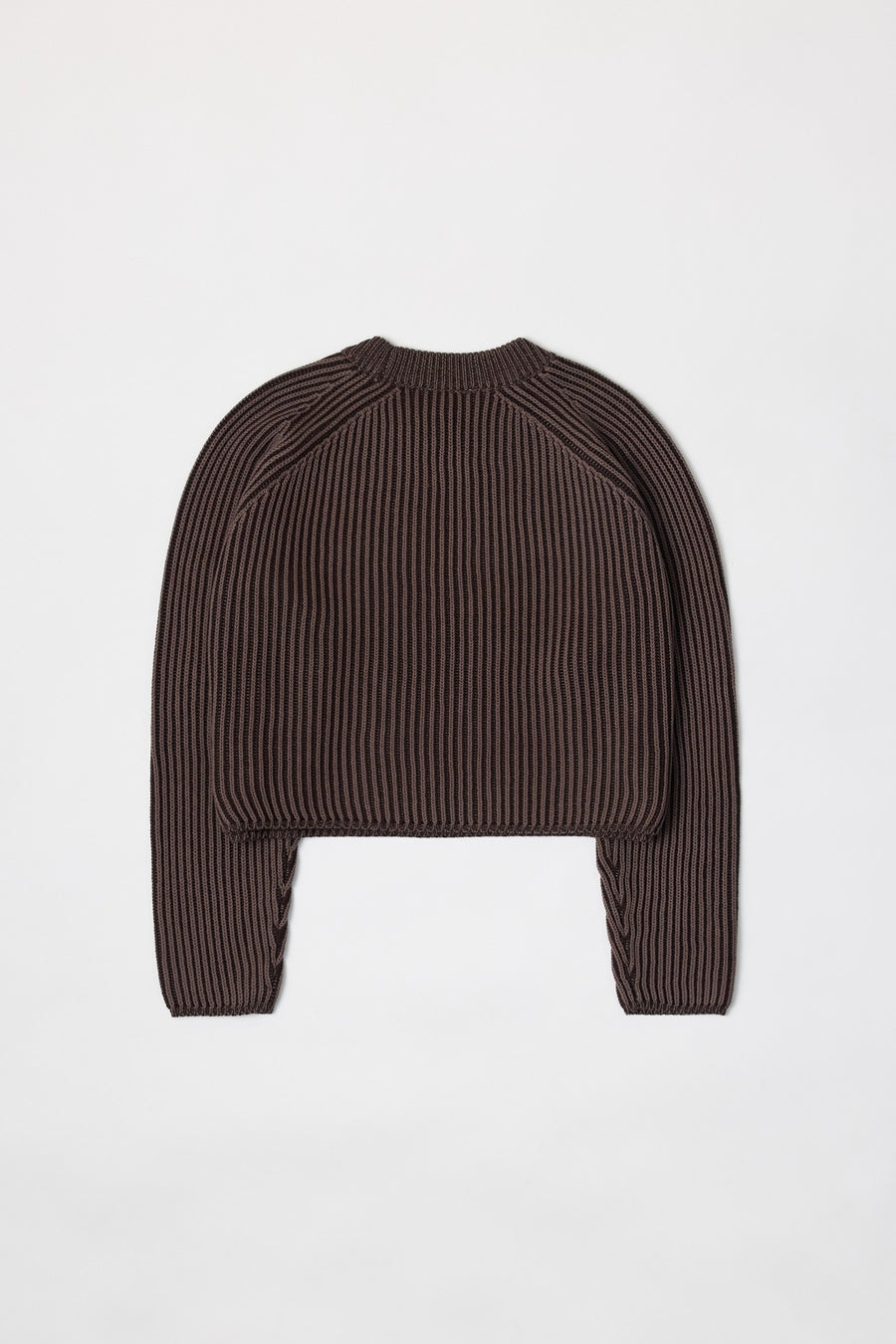 Ribbed Sweater in Brown