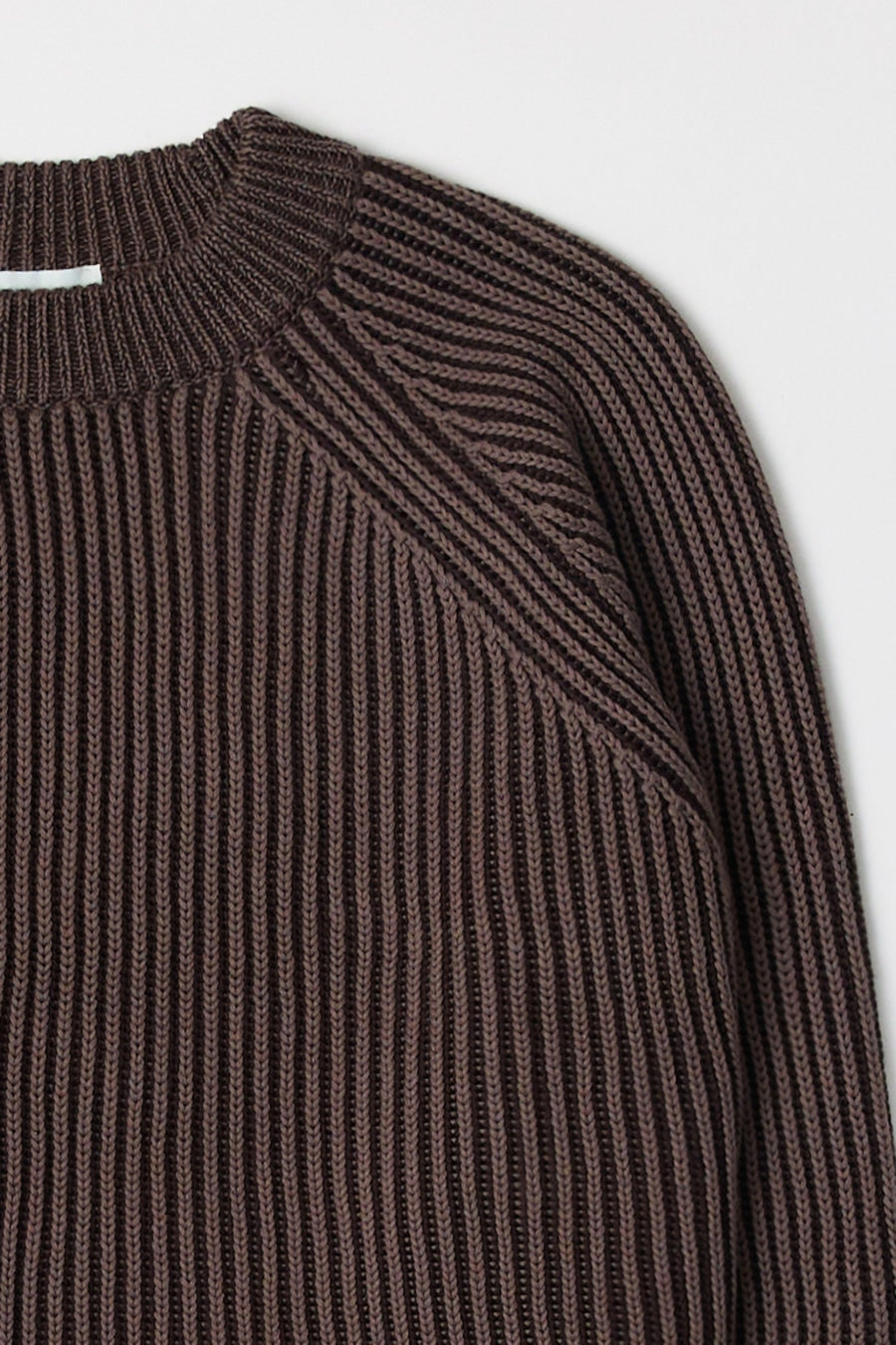 Ribbed Sweater in Brown