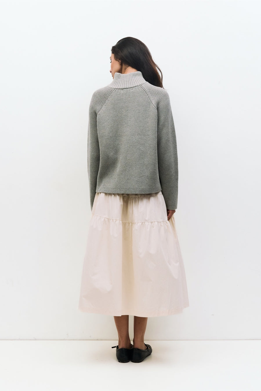 Ribbed Knit Half Zip