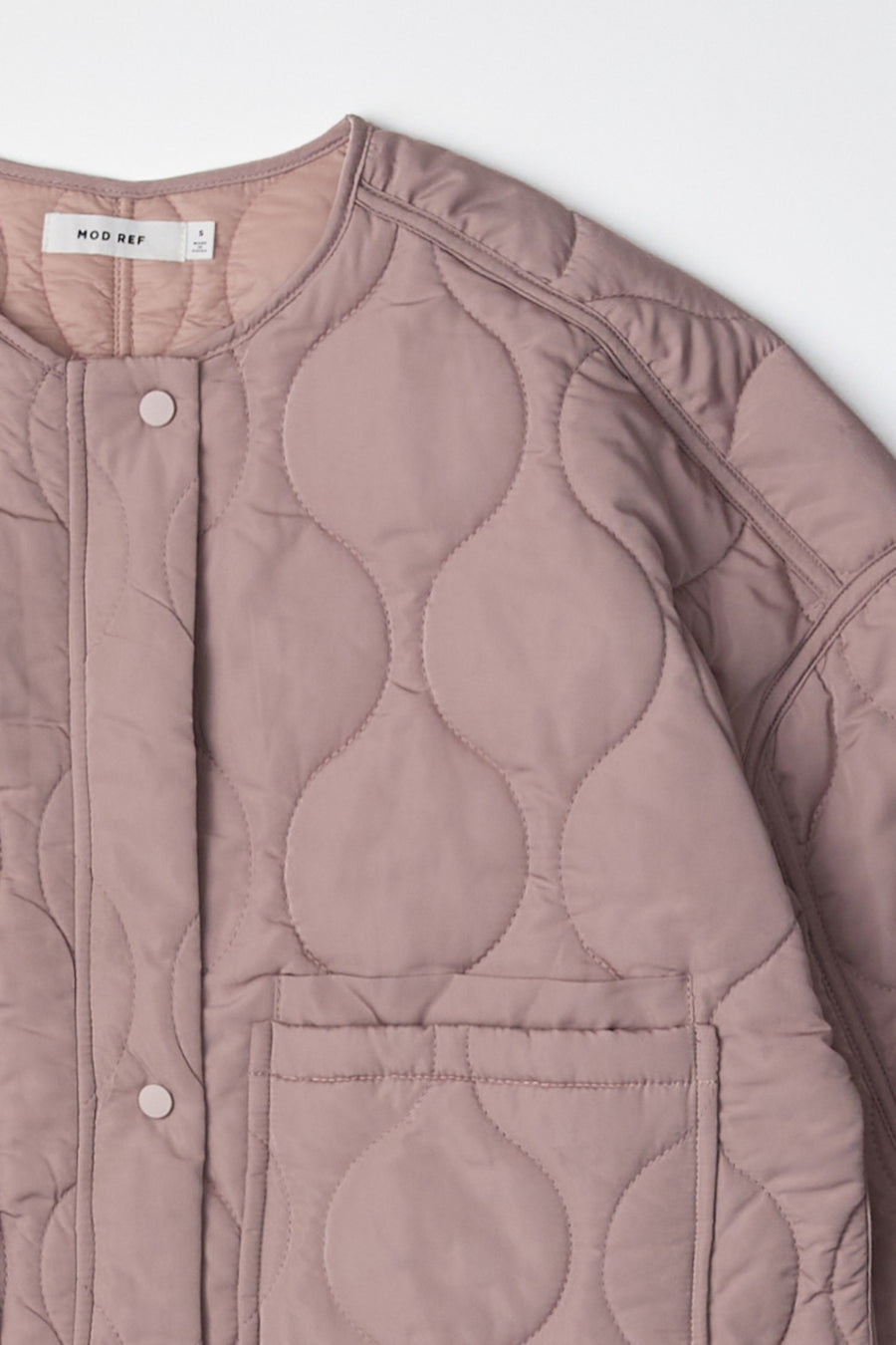 Quilted Jacket in Mauve