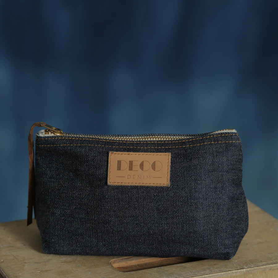 Deco Denim Zipper Pouch