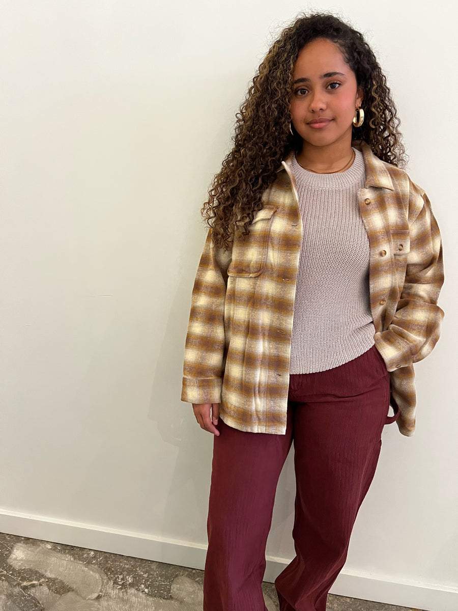 Plaid Flannel in Bronze
